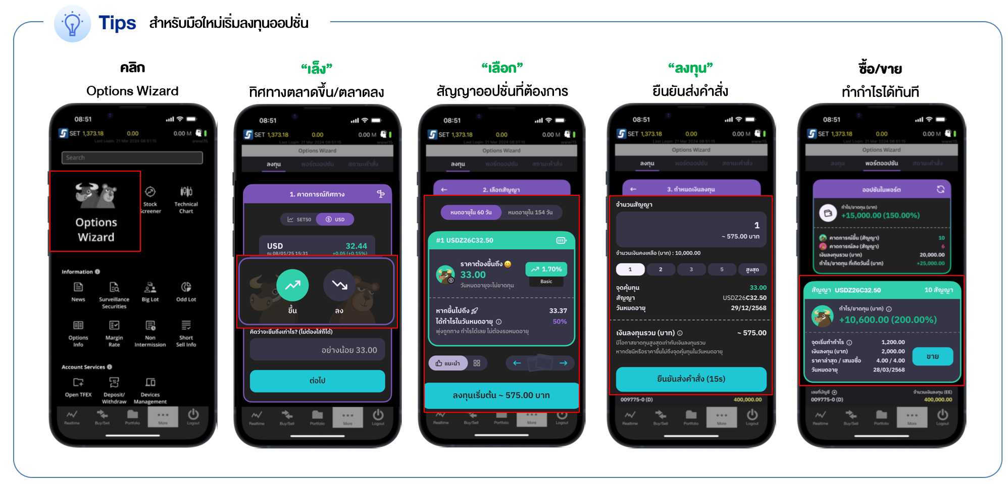 Tip เล็ง เลือก ลง